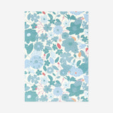 Mavi Çiçekli A6 Defter