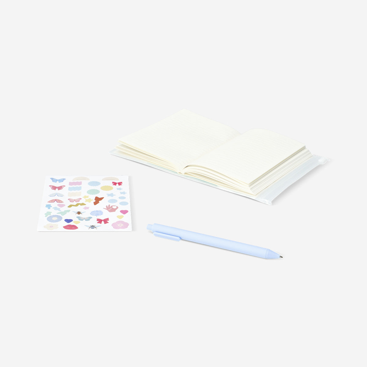 Kelebek Detaylı Fermuarlı A6 Defter