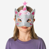 Kendin Yap Taşlı Unicorn Maske