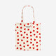 Kırmızı Kalpli Bez Çanta