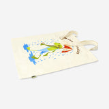 Tatilci Kurbağa Desenli Bez Çanta