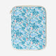 Mavi Çiçek Desenli Tablet Çantası