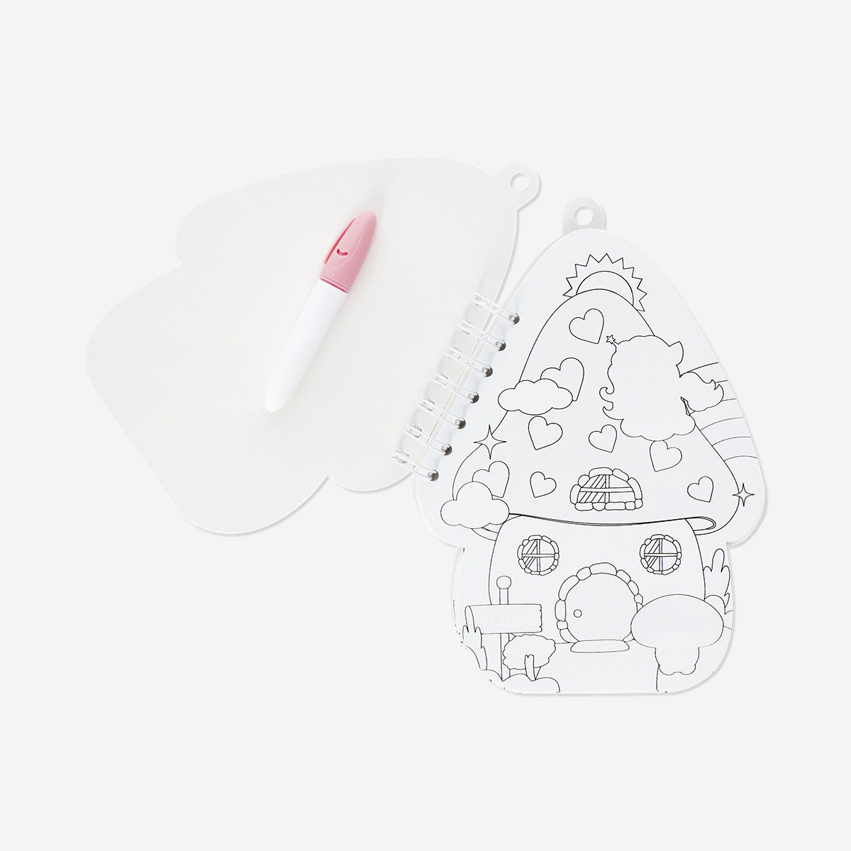 Mantar Ev Şeklinde Boyama Kitabı