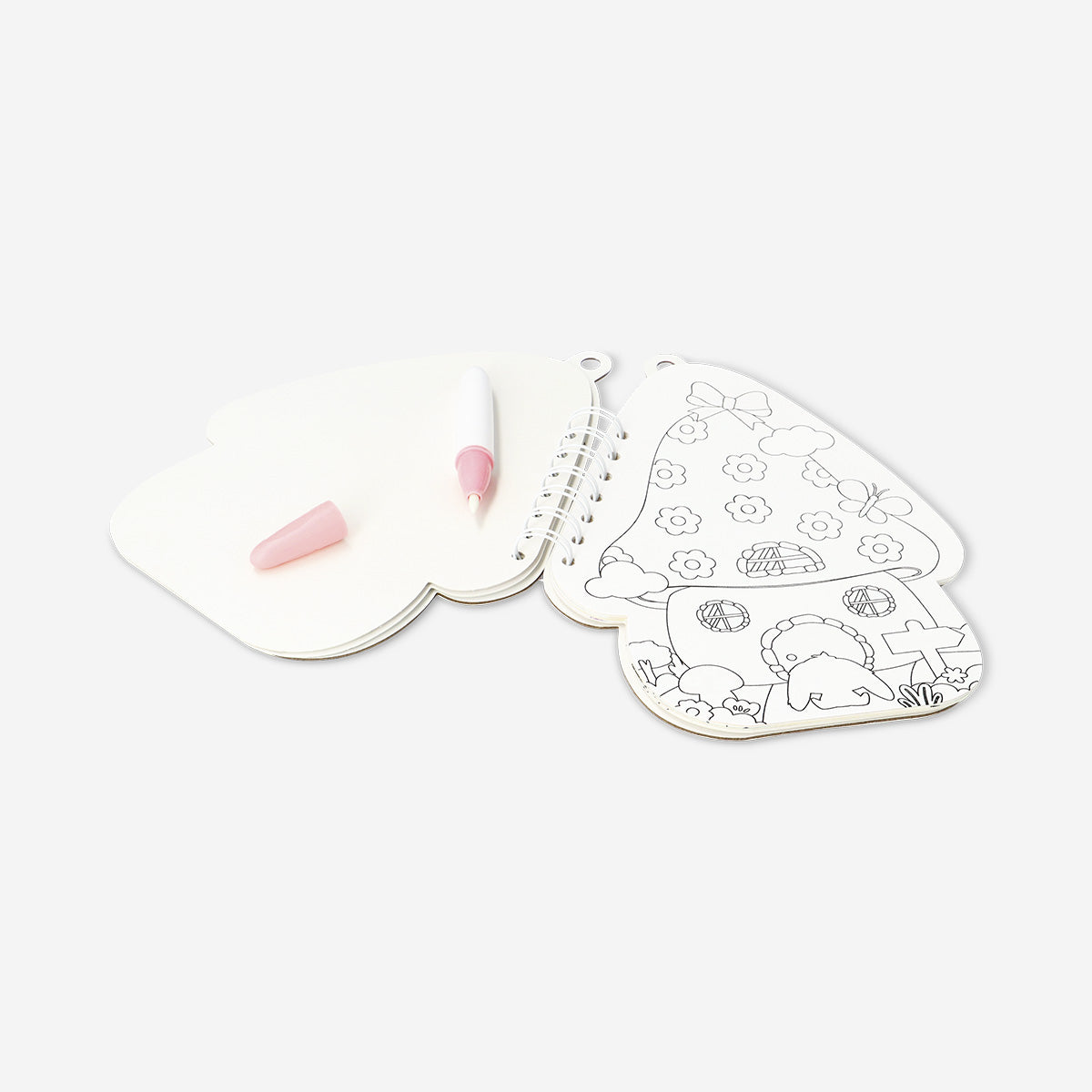 Mantar Ev Şeklinde Boyama Kitabı