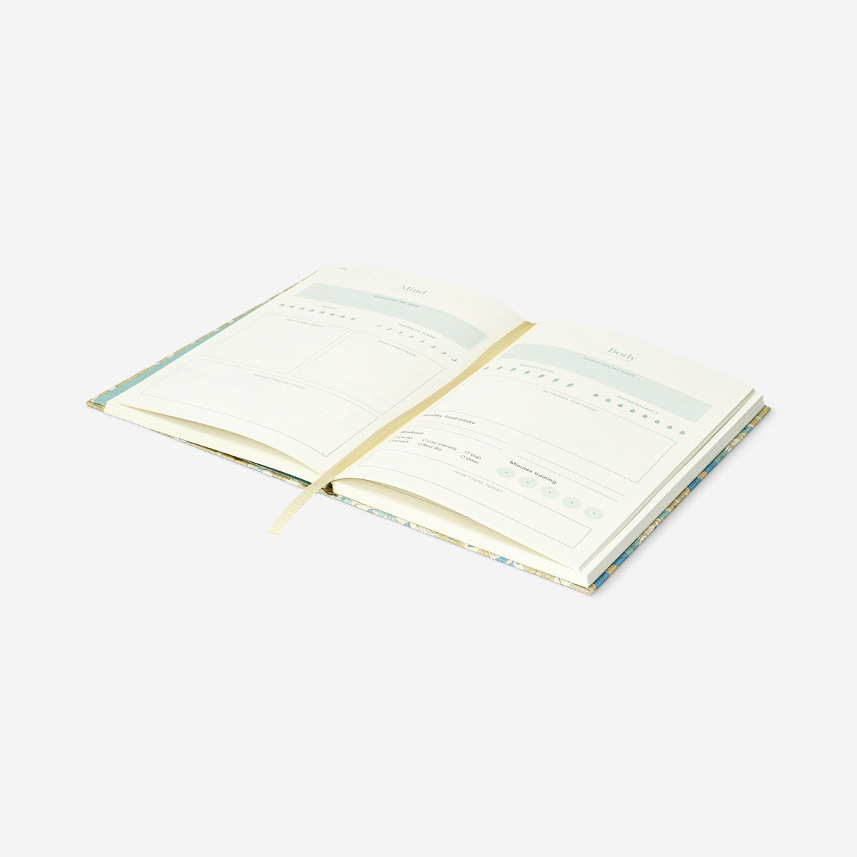 Yeşil Çiçekli İyi Hal Günlüğü A5