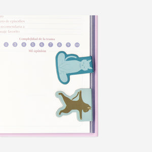 4'lü Yoga Kedileri Mıknatıslı Kitap Ayracı