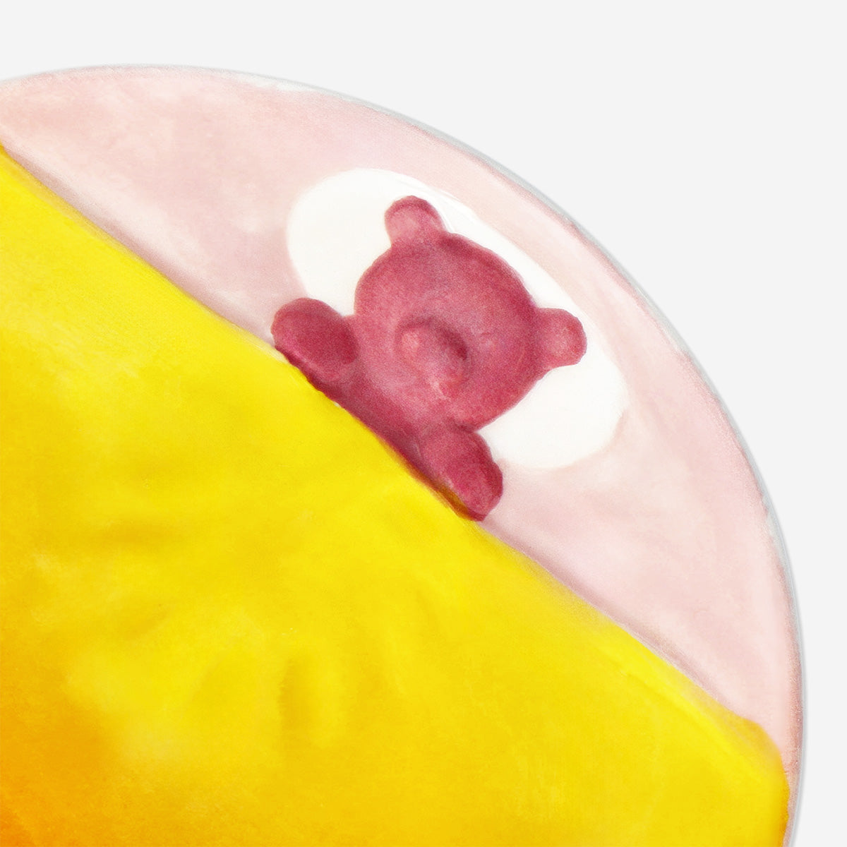 Turuncu Ayıcıklı Seramik Takı Tabağı