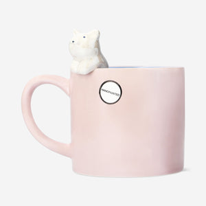 MUG WITH HANDLE 3D CAT OUTSIDE MUG