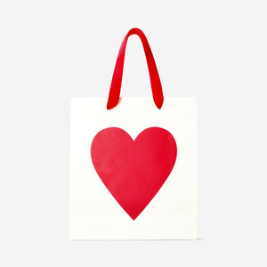 GIFT BAG HEART 25 X 22 CM