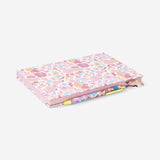 NOTEBOOK FLOWERS A5 W MAGNETIC BOOKMARK AND PEN