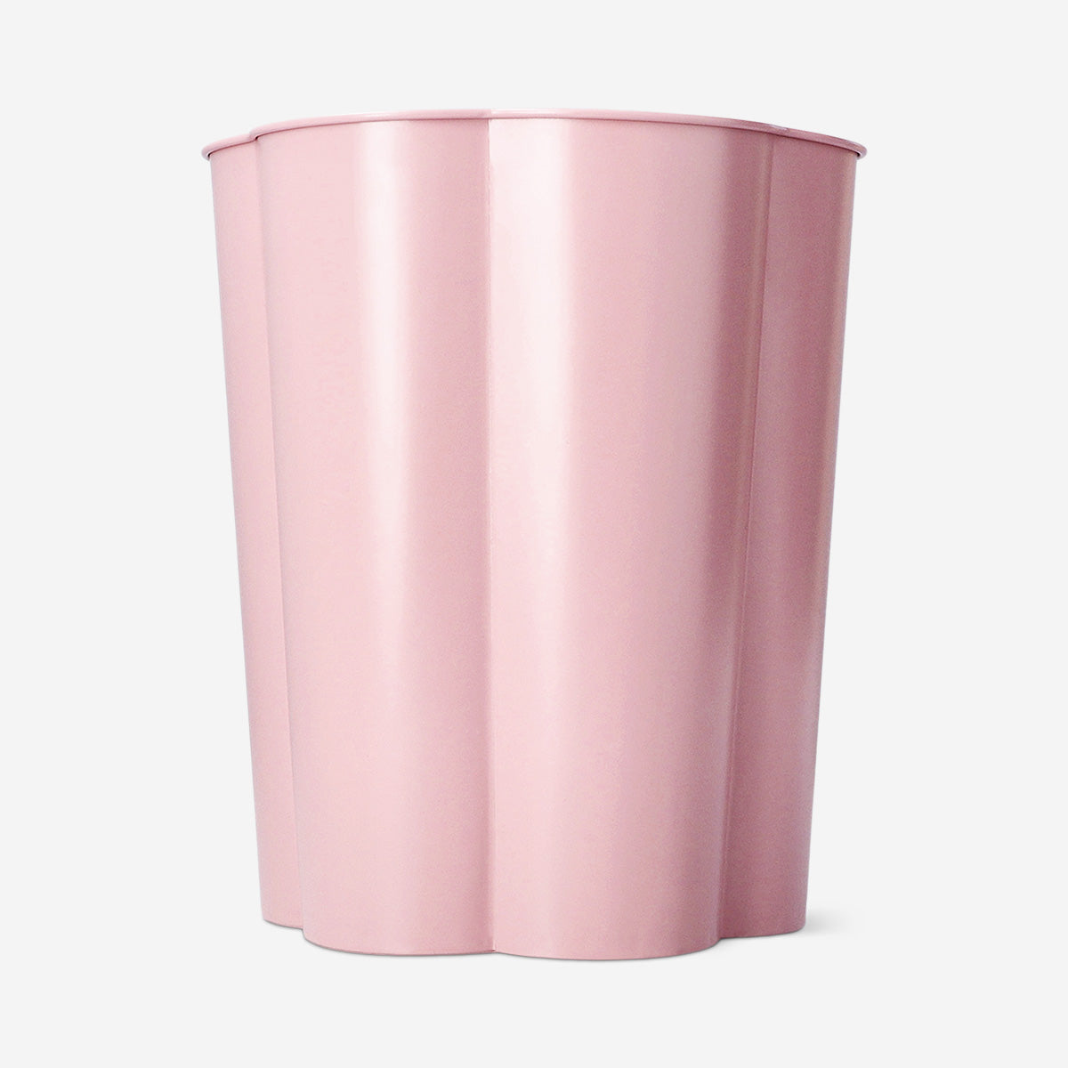 Pembe Çiçek Şeklinde Çöp Kutusu