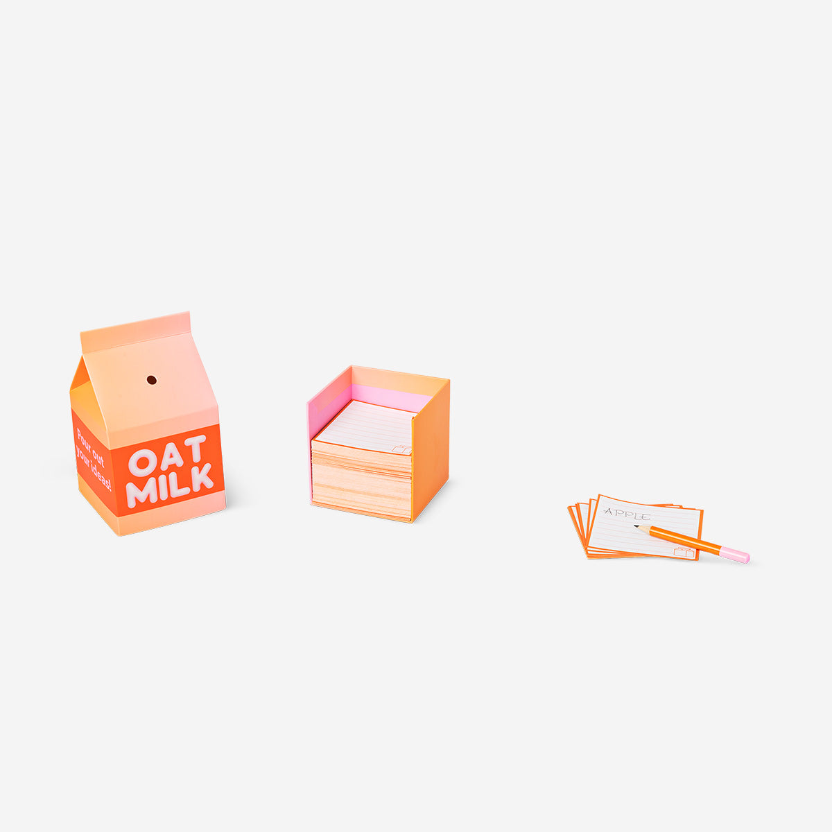 NOTEPAD MILK CARTON W. PENCIL