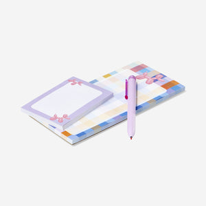 NOTEPAD W. PEN AND STICKY NOTES