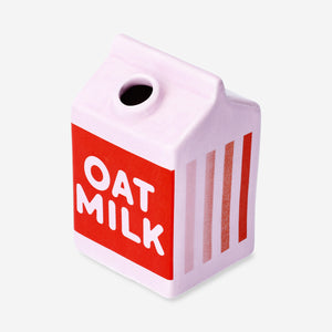 VASE CERAMIC AS MILK CARTON