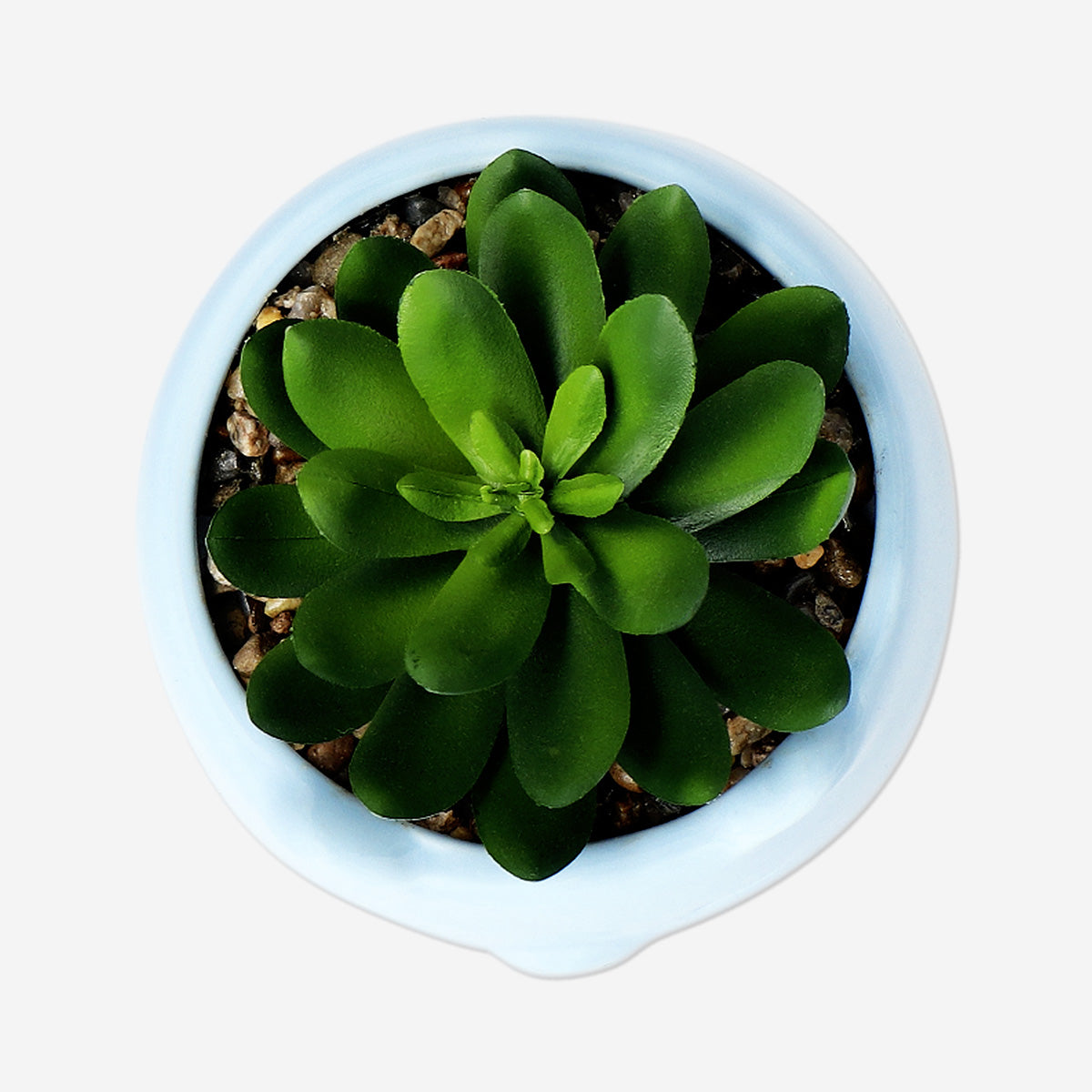 VASE CERAMIC CAT WITH ARTIFICIAL PLANT