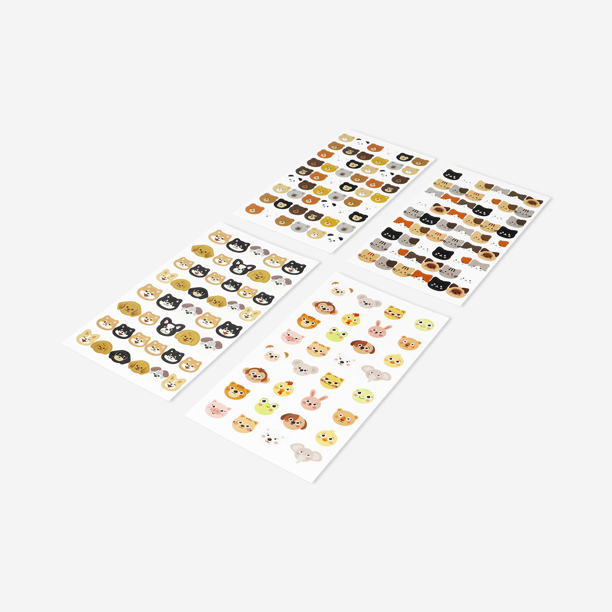 Hayvan Yüzleri Sticker Seti