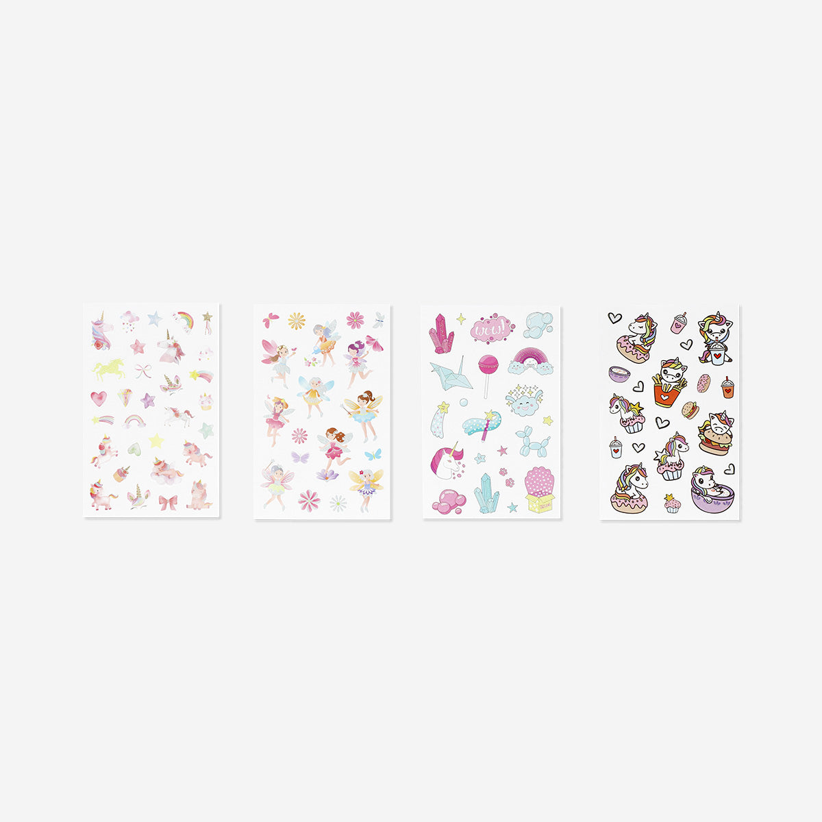 STICKER SHEET PAPER GLITTER ASSORTED