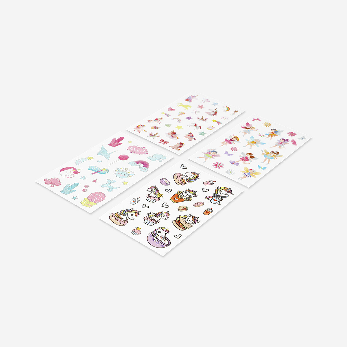 STICKER SHEET PAPER GLITTER ASSORTED