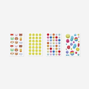 STICKER SHEET VELVET FACES ASSORTED
