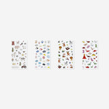 Hayvan Temalı Kabarık Sticker Seti