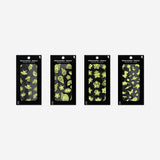 STICKER SHEET GLOW IN THE DARK ASSORTED
