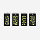 STICKER SHEET GLOW IN THE DARK ASSORTED