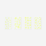 STICKER SHEET GLOW IN THE DARK ASSORTED