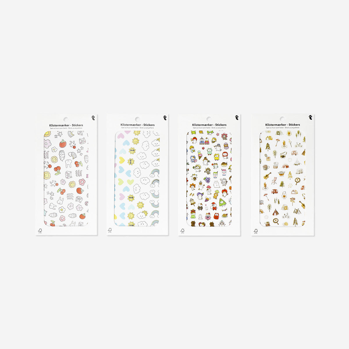 Küçük Sevimli Motifli Sticker Seti