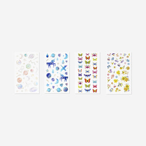 STICKER SHEET PAPER FOIL ASSORTED