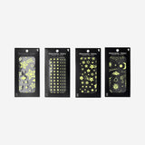 STICKER SHEET GLOW IN THE DARK STARS ASSORTED