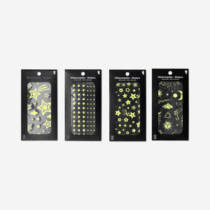 STICKER SHEET GLOW IN THE DARK STARS ASSORTED