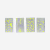 STICKER SHEET GLOW IN THE DARK STARS ASSORTED