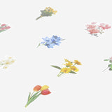 STICKER SINGLE PAPER FLOWERS ASSORTED