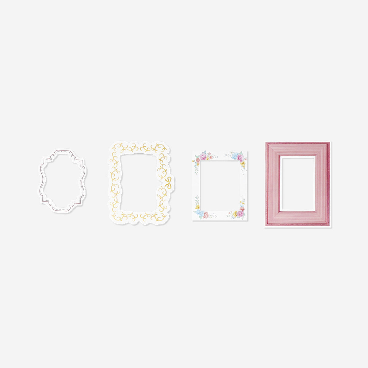 STICKER SINGLE SCRAPBOOK FRAMES ASSORTED