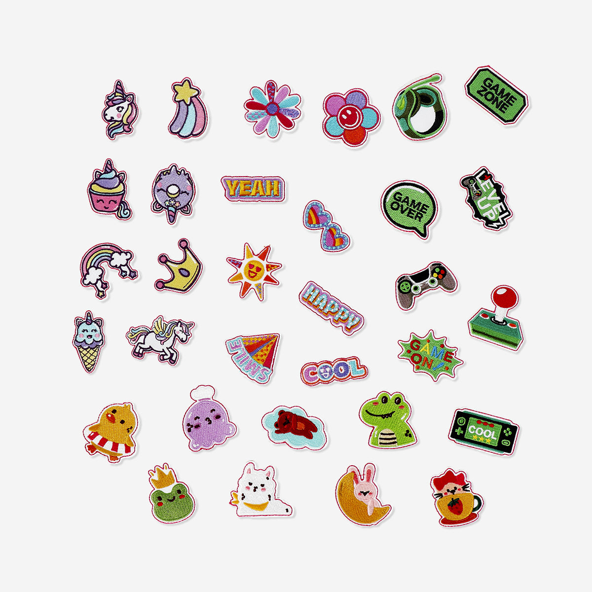 Nakışlı Yama Şeklinde Sticker Seti