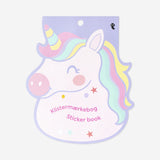 STICKER BOOK UNICORN SHAPED