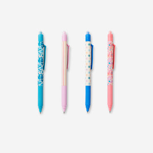PENS ERASABLE GEL W STAMPS 4 PCS