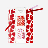 2'li Kalp Desenli Hediye Çantası