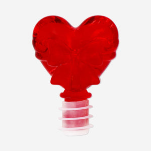 BOTTLE STOPPER BOW HEART SHAPE