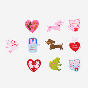 STICKER SINGLE LARGE VALENTINES CHARACTERS