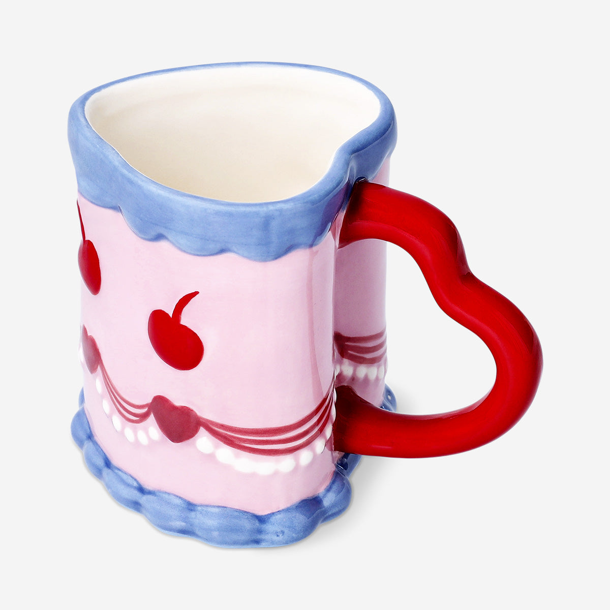 Kalp Pasta Şeklinde Seramik Kupa