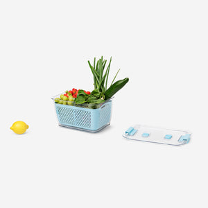 CONTAINER WITH STRAINER FOR FRIDGE LARGE