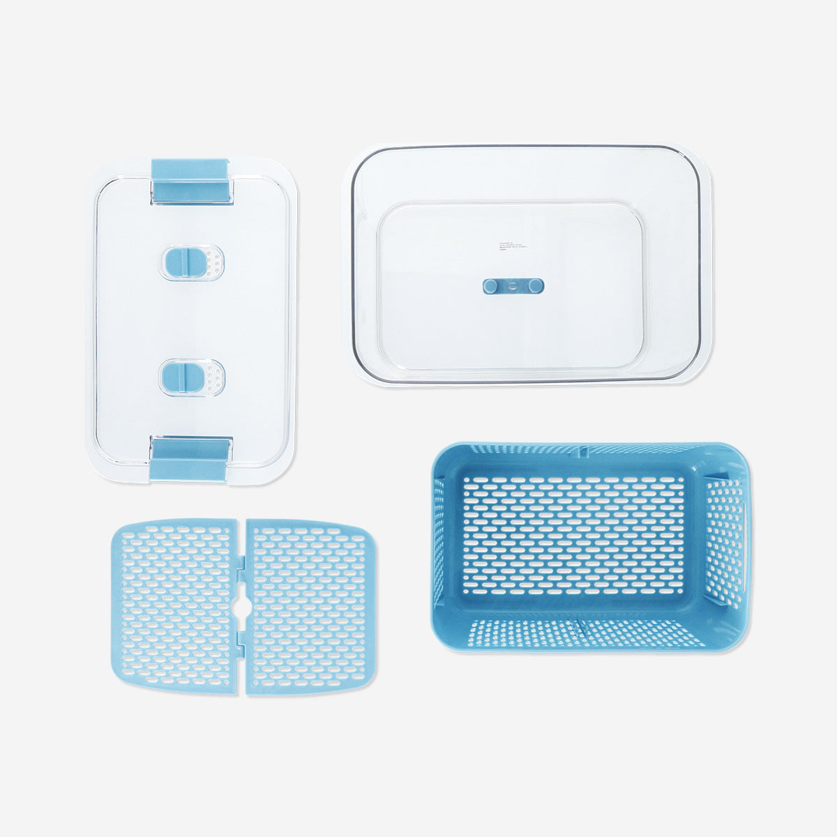 CONTAINER WITH STRAINER FOR FRIDGE LARGE