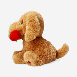 Gül Tutan Peluş Köpek 18 cm