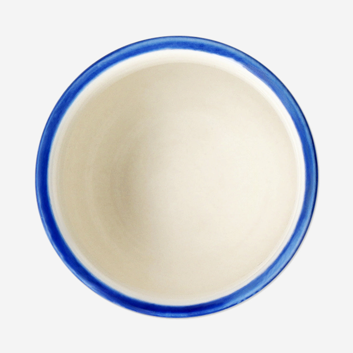 Mavi Çiçekli Seramik Yumurtalık