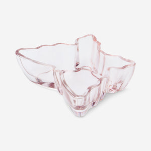 TEALIGHT HOLDER GLASS FLOWER SHAPE