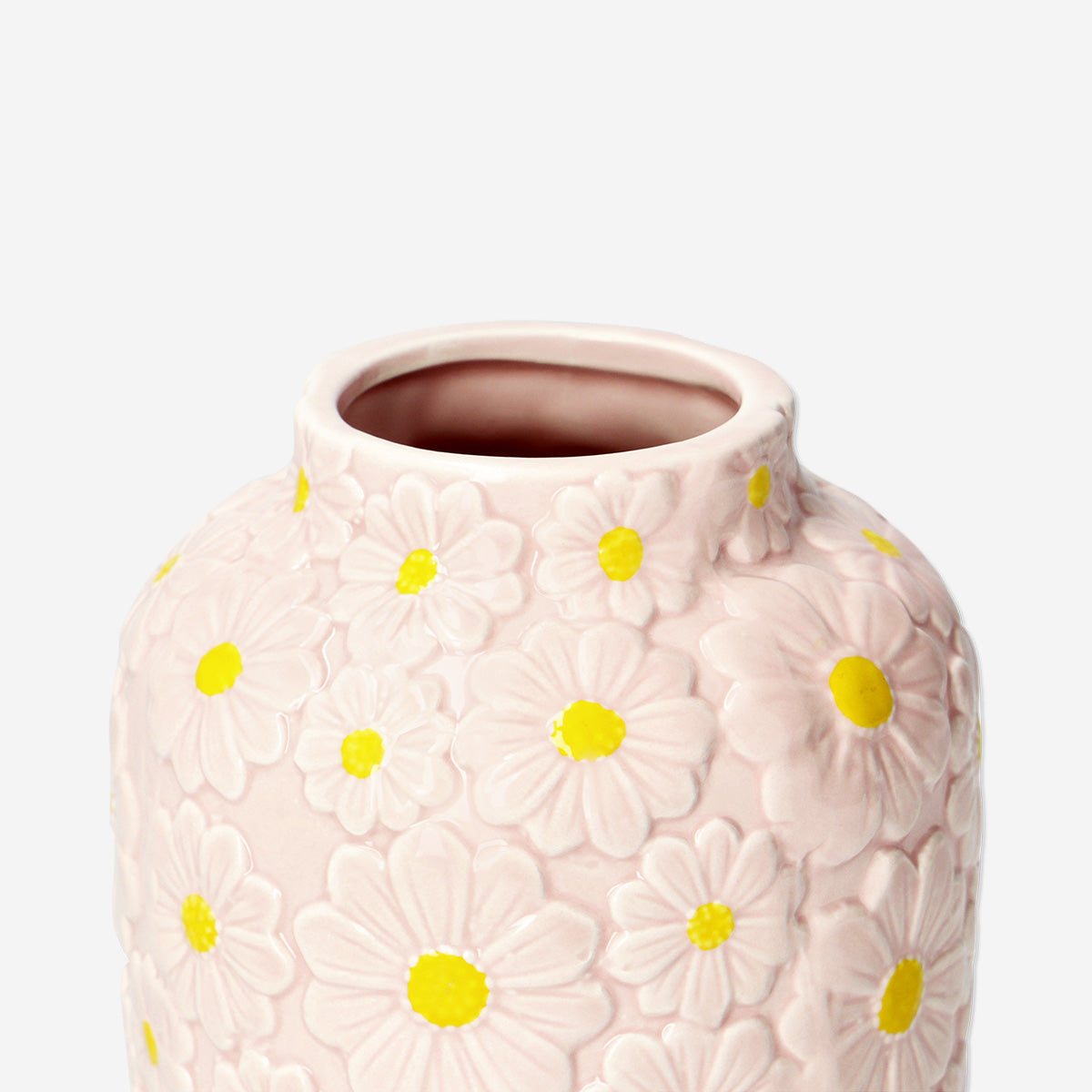 VASE FLOWER DIA 12CM H: 15CM PURPLE