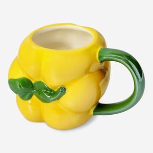 Sarı Biber Şeklinde Seramik Kupa