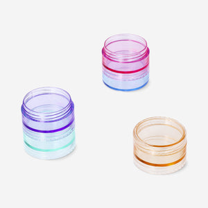 JARS FOR TRAVEL 10G 5PCS STACKABLE W LABEL STICKERS