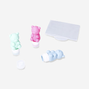 TRAVEL BOTTLES SILICONE BEAR 60 ML IN EVA